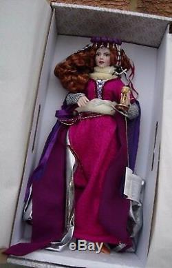 Franklin Mint Porcelain Morgana Le Fay Doll Original Box