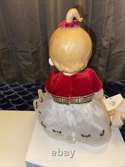 Franklin Mint Porcelain Portrait BABY Christmas Dolls Naughty And Nice-Beautiful