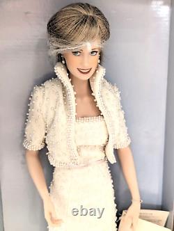 Franklin Mint Porcelain Portrait Princess Diana Doll in'Elvis Dress' & Bolero