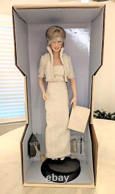 Franklin Mint Porcelain Portrait Princess Diana Doll in'Elvis Dress' & Bolero