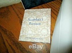 Franklin Mint Porcelain Portrait Scarlett NRFB COA Complete