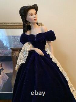 Franklin Mint Porcelain Scarlett OHara Portrait Doll Rare