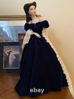 Franklin Mint Porcelain Scarlett OHara Portrait Doll Rare