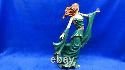 Franklin Mint Porcelain Statue of Woman in Flowing Gown FORTUNE VERY NICE