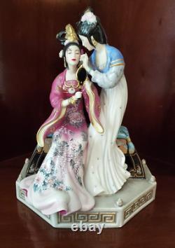 Franklin Mint Porcelain Statuette Sisters Of Spring Art By Caroline Young