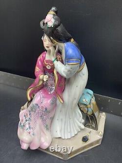 Franklin Mint Porcelain Statuette Sisters Of Spring Art By Caroline Young