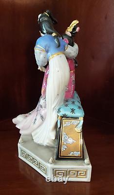Franklin Mint Porcelain Statuette Sisters Of Spring Art By Caroline Young
