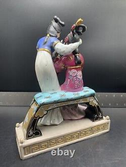 Franklin Mint Porcelain Statuette Sisters Of Spring Art By Caroline Young