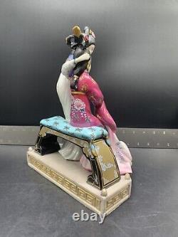 Franklin Mint Porcelain Statuette Sisters Of Spring Art By Caroline Young