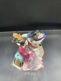 Franklin Mint Porcelain Statuette Sisters Of Spring Art By Caroline Young