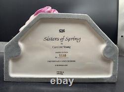 Franklin Mint Porcelain Statuette Sisters Of Spring Art By Caroline Young