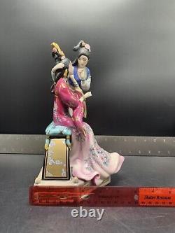 Franklin Mint Porcelain Statuette Sisters Of Spring Art By Caroline Young