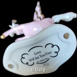 Franklin Mint Porcelain Unicorn Love Will Set You Free Figurine Collectible Boxe