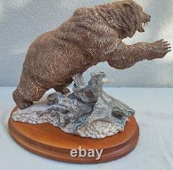 Franklin Mint Porcelian Grizzly Bear