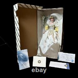 Franklin Mint Portrait Of A Bridal Princess Porcelain Doll New In The Box/COA