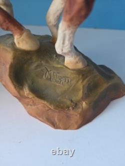 Franklin Mint Prayer Healing Spirit Sculpture Statue Buck McCain Native American