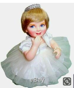 Franklin Mint Princess Diana Baby Doll Precious In Pearls Porcelain doll Bride