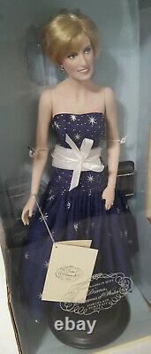 Franklin Mint Princess Diana Doll ENCHANTMENT Porcelain Doll NIB