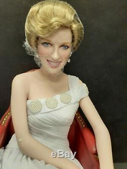 Franklin Mint Princess Diana Doll Porcelain SHEER ENCHANTMENT LE COA! PRISTINE