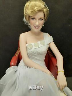 Franklin Mint Princess Diana Doll Porcelain SHEER ENCHANTMENT LE COA! PRISTINE