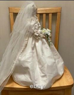 Franklin Mint Princess Diana Doll Porcelain Wedding/Bride Doll