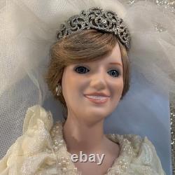 Franklin Mint Princess Diana Doll Porcelain Wedding/Bride Doll / Vintage/collect