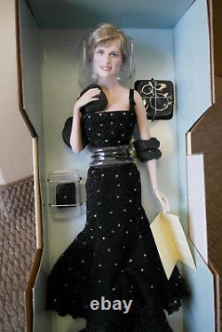 Franklin Mint Princess Diana Doll Sophistication Porcelain 17 Sealed COA