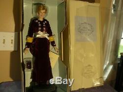 Franklin Mint Princess Diana Of Loveliness Porcelain Portrait Doll W COA