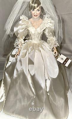 Franklin Mint Princess Diana PORTRAIT OF A BRIDAL PRINCESS Porcelain Doll NIB