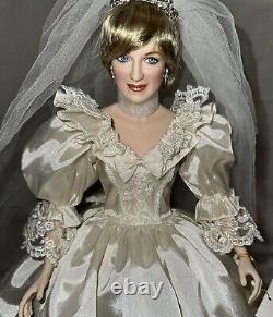 Franklin Mint Princess Diana PORTRAIT OF A BRIDAL PRINCESS Porcelain Doll NIB
