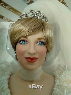Franklin Mint Princess Diana PORTRAIT OF A PRINCESS Porcelain Doll 17 Bride