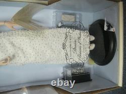 Franklin Mint Princess Diana Porcelain Doll In White Dress NEW COA