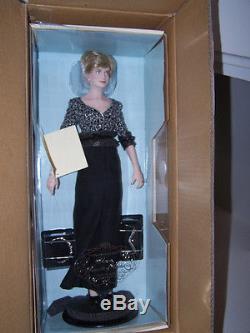 Franklin Mint Princess Diana Porcelain Portrait Doll Princess Of Nobility Nib