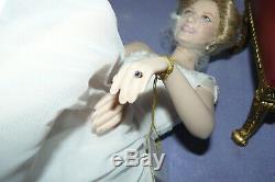 Franklin Mint Princess Diana Porcelain Portrait Doll With Her Arm Chair W COA