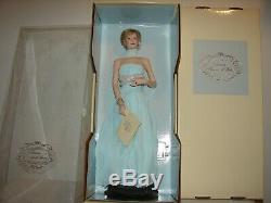 Franklin Mint Princess Diana Portrait Porcelain Doll Light Blue Gown NRFB