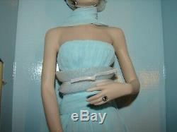 Franklin Mint Princess Diana Portrait Porcelain Doll Light Blue Gown NRFB