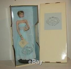 Franklin Mint Princess Diana Portrait Porcelain Doll Light Blue Gown NRFB