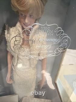 Franklin Mint Princess Diana Portrait Porcelain Doll NIB with Box & Papers 18