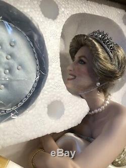 Franklin Mint Princess Diana Portrait of a Princess Porcelain Doll NIB COA
