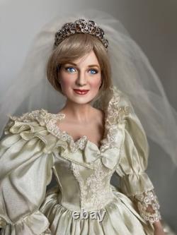 Franklin Mint Princess Diana Wedding Porcelain Doll repaint Franklin Mint Princess Diana Wedding Porcelain Doll repaint