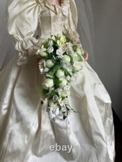 Franklin Mint Princess Diana Wedding Porcelain Doll repaint