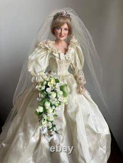 Franklin Mint Princess Diana Wedding Porcelain Doll repaint