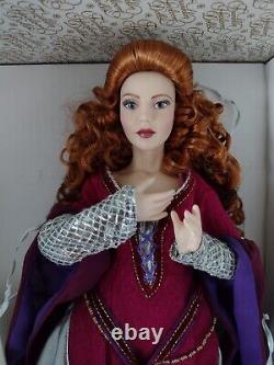 Franklin Mint Queen Morgan Le Fay Collectible Porcelain Doll, Complete In Box