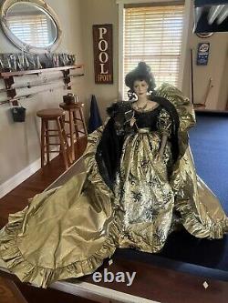 Franklin Mint Queen Of Masquerade Ball 22 Porcelain Doll