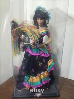 Franklin Mint- Queen Of The Carnival Masquerade Porcelain Doll- 20