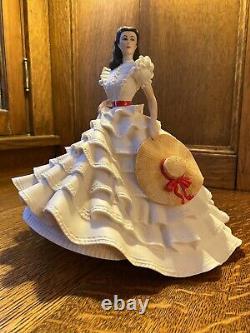 Franklin Mint RARE 1987 12 Porcelain Scarlett O'Hara Tara Party Dress NIB