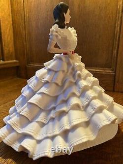 Franklin Mint RARE 1987 12 Porcelain Scarlett O'Hara Tara Party Dress NIB