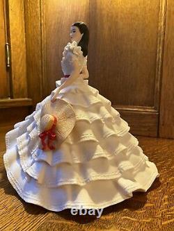 Franklin Mint RARE 1987 12 Porcelain Scarlett O'Hara Tara Party Dress NIB