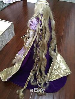Franklin Mint Rapunzel Porcelain Heirloom Doll with Box and COA