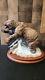 Franklin Mint Rare Porcelain Grizzly Bear Sculpture Figurine Hand Painted 1988